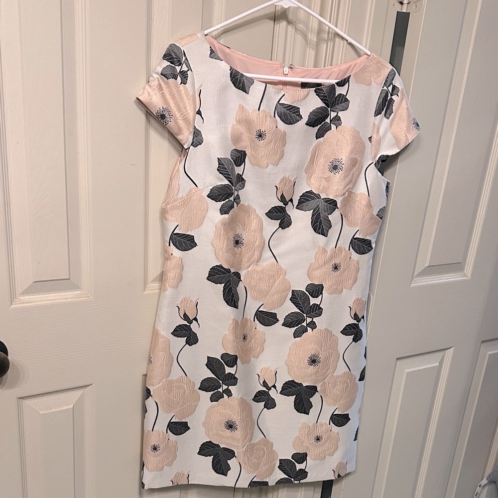 Vince Camuto Pink and Black Floral Mini Dress